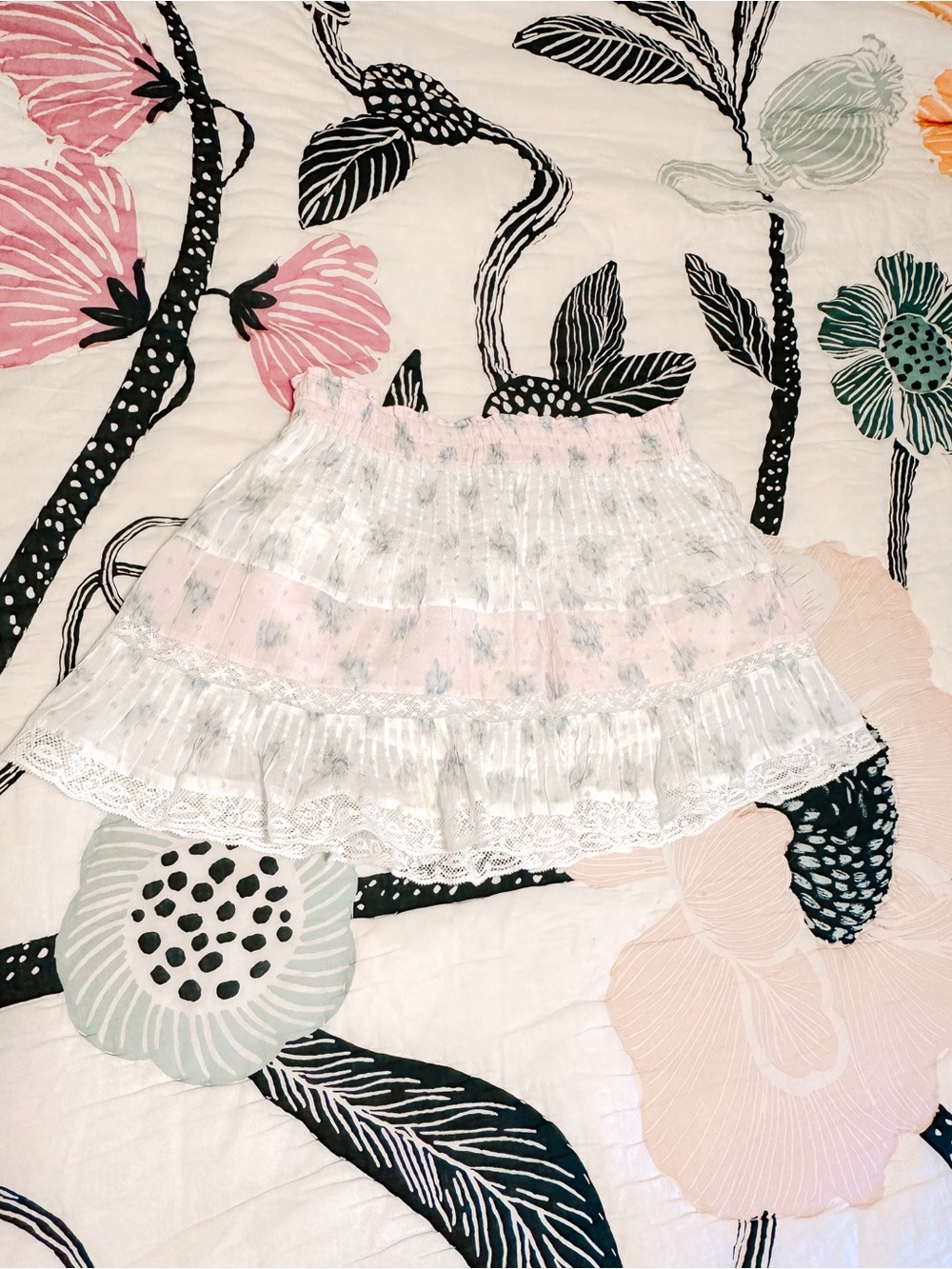 Loveshackfancy Gloriana Mini Skirt